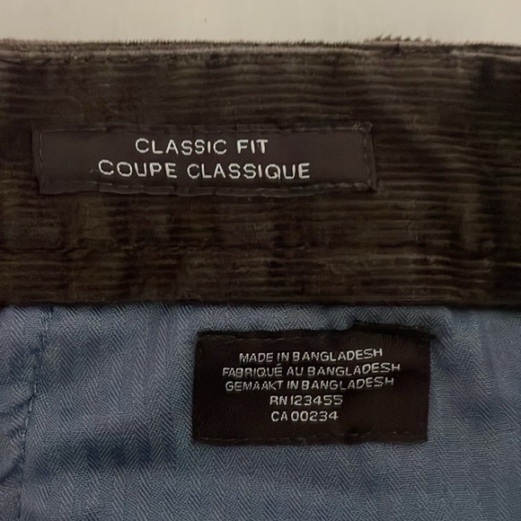Black Brown 1826 Men’s Corduroy Pants Trousers Size 38 Brown - Picture 7 of 9